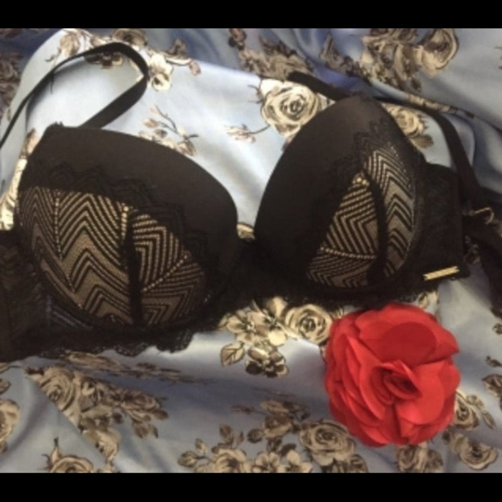 Black Lace Bra